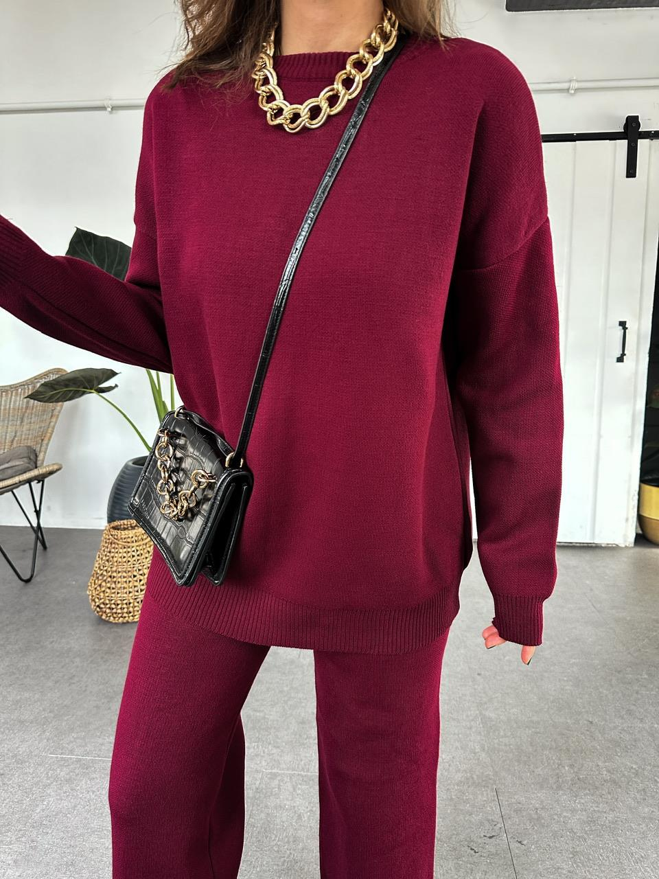 Bordo Triko Basic Takım