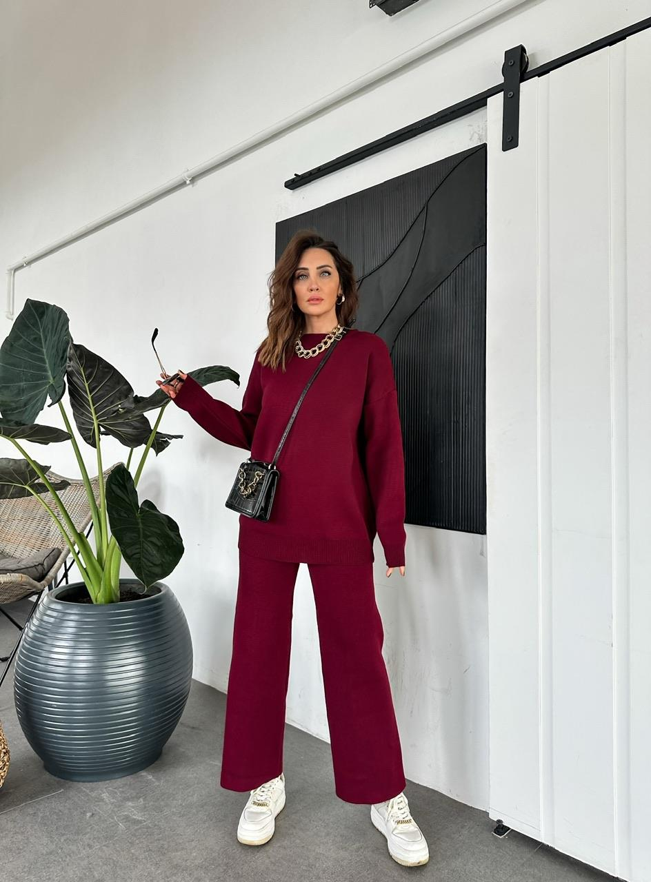 Bordo Triko Basic Takım