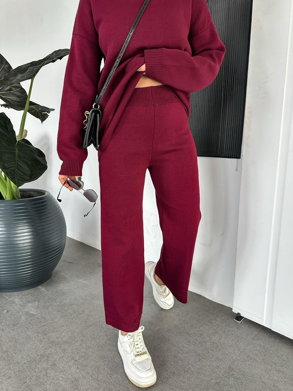 Bordo Triko Basic Takım