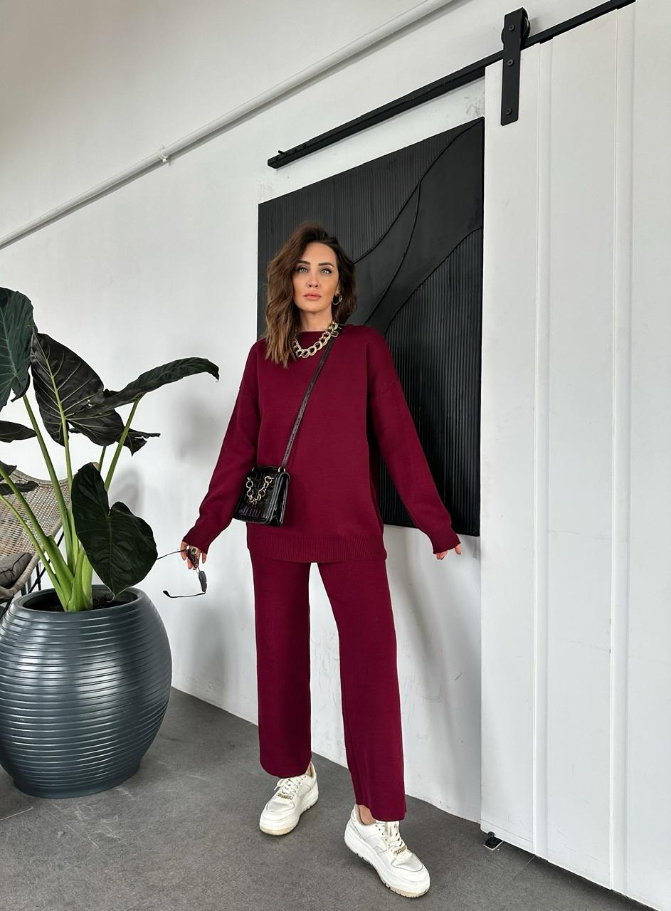 Bordo Triko Basic Takım