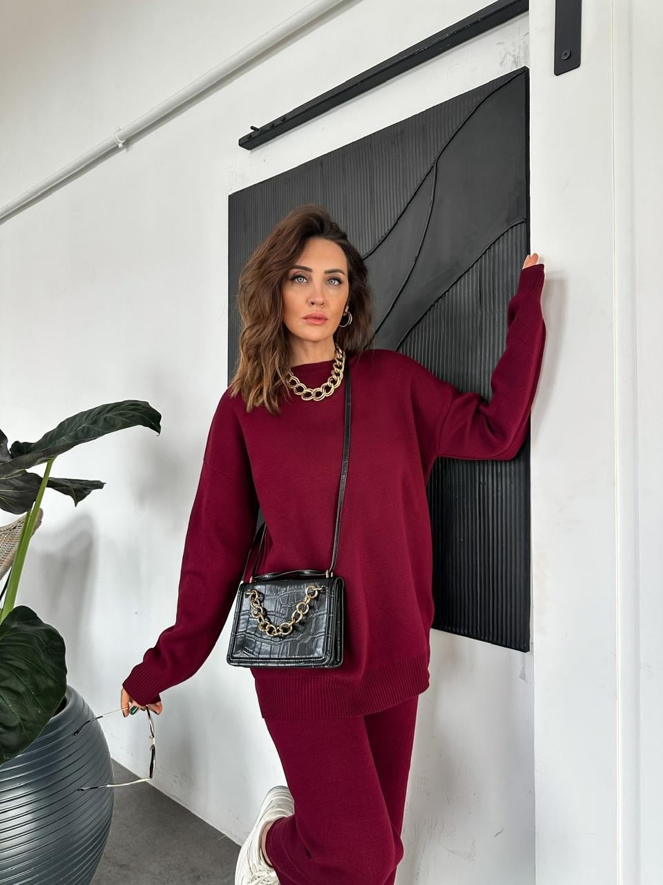 Bordo Triko Basic Takım