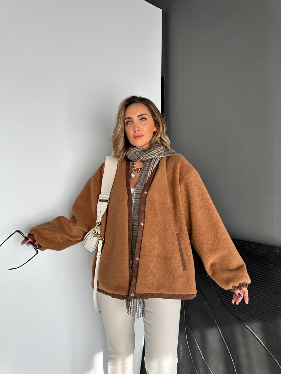 Camel Cıtcıtlı Teddy Mont