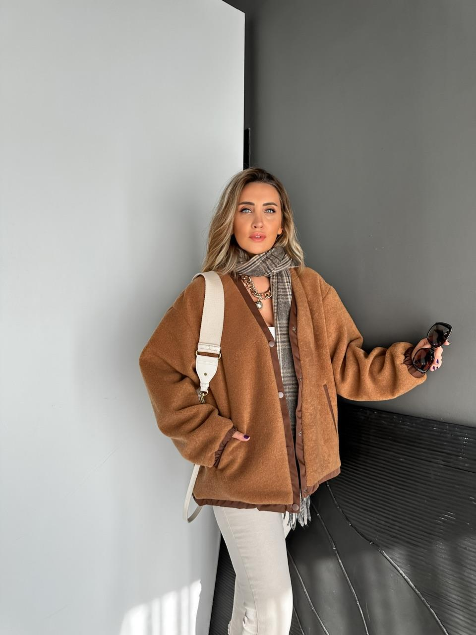 Camel Cıtcıtlı Teddy Mont