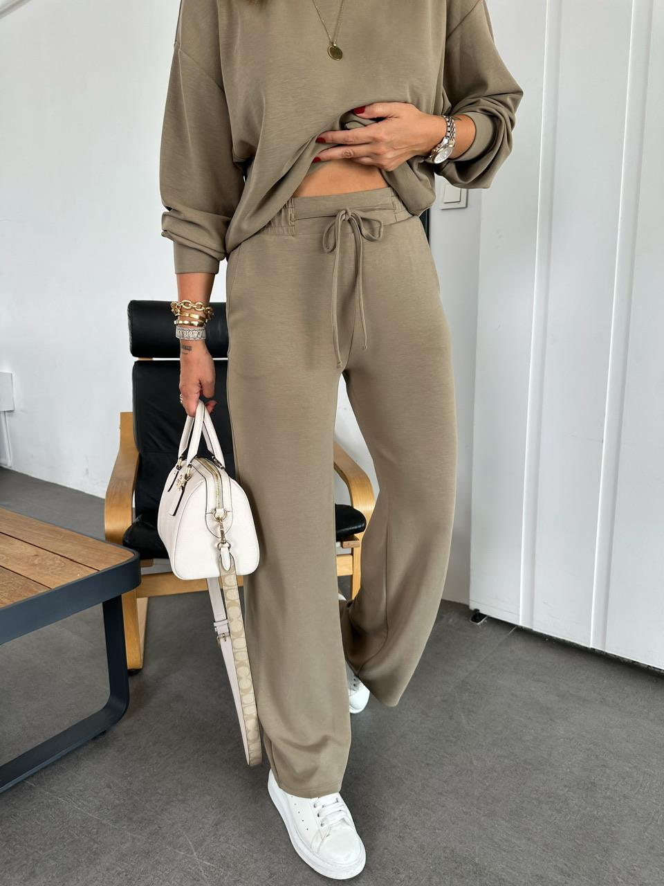 Haki Beli İpli Yırtmaçlı Basic Takım