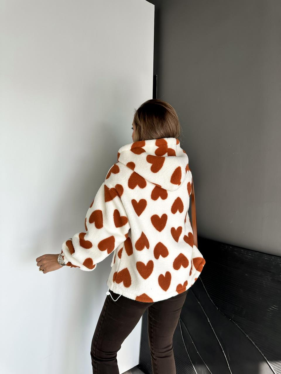 Kahve Kalpli Tedi Mont