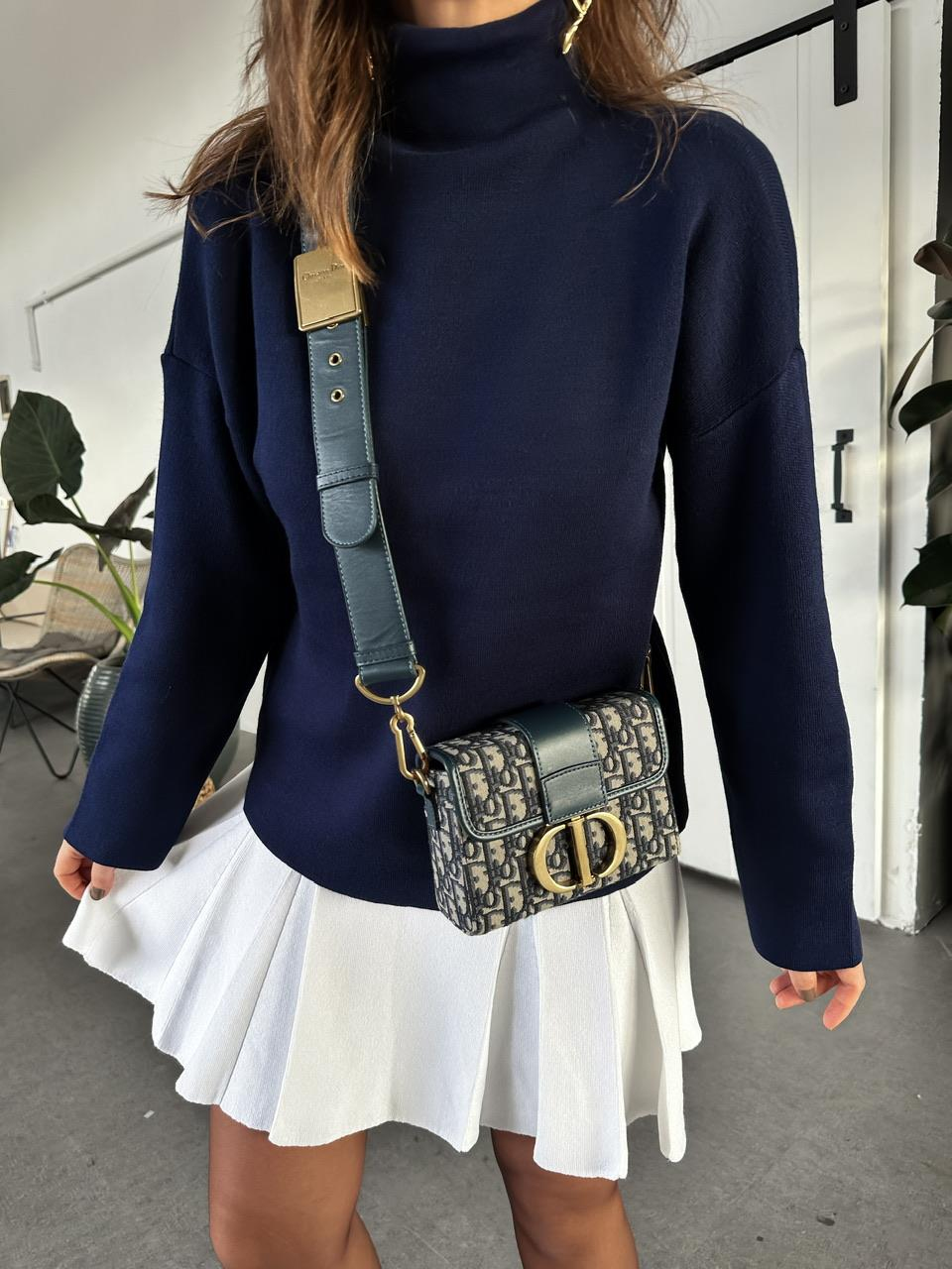 Lacivert Balıkçı Yaka Basic Kazak