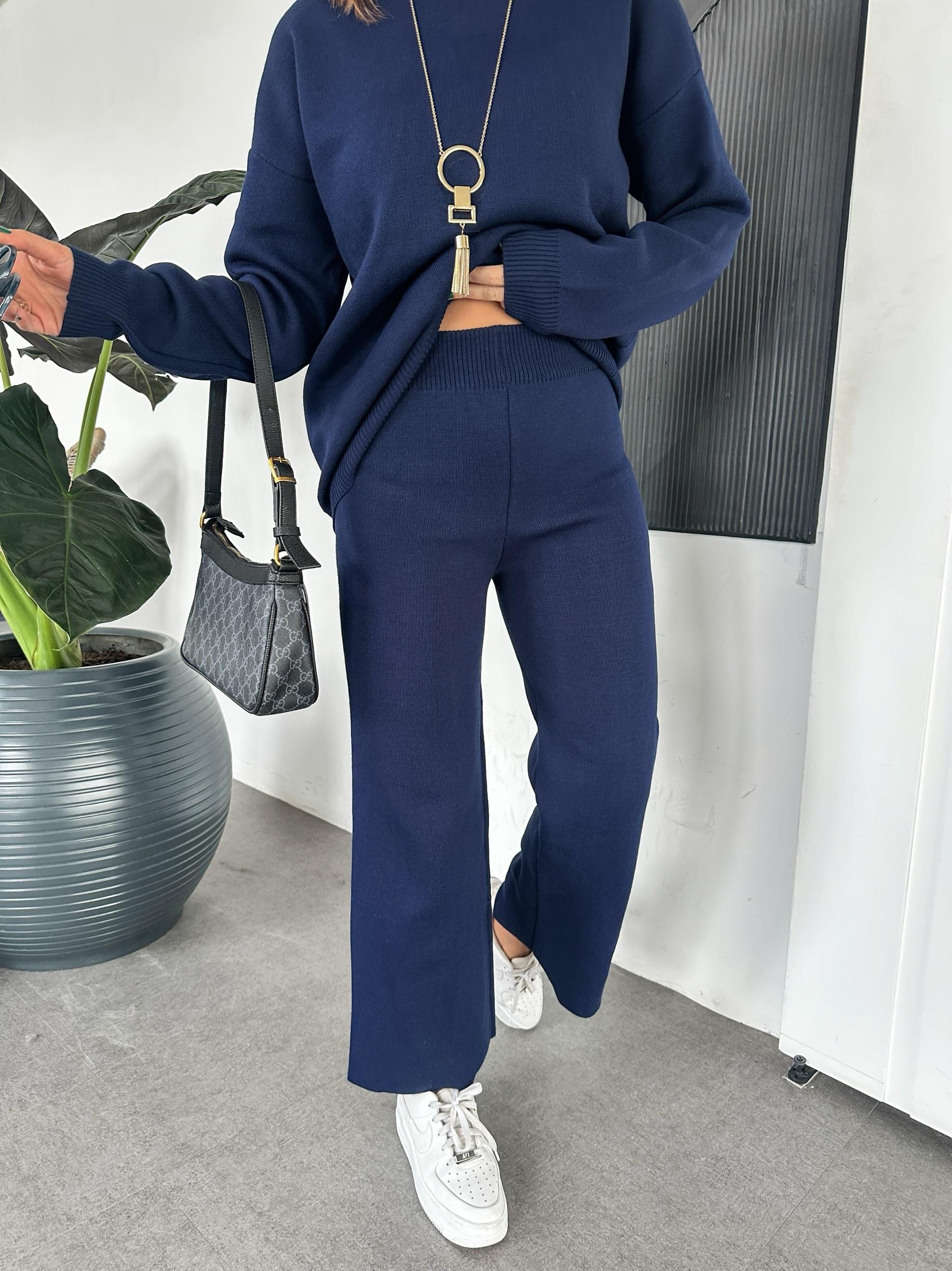 Lacivert Triko Basic Takım