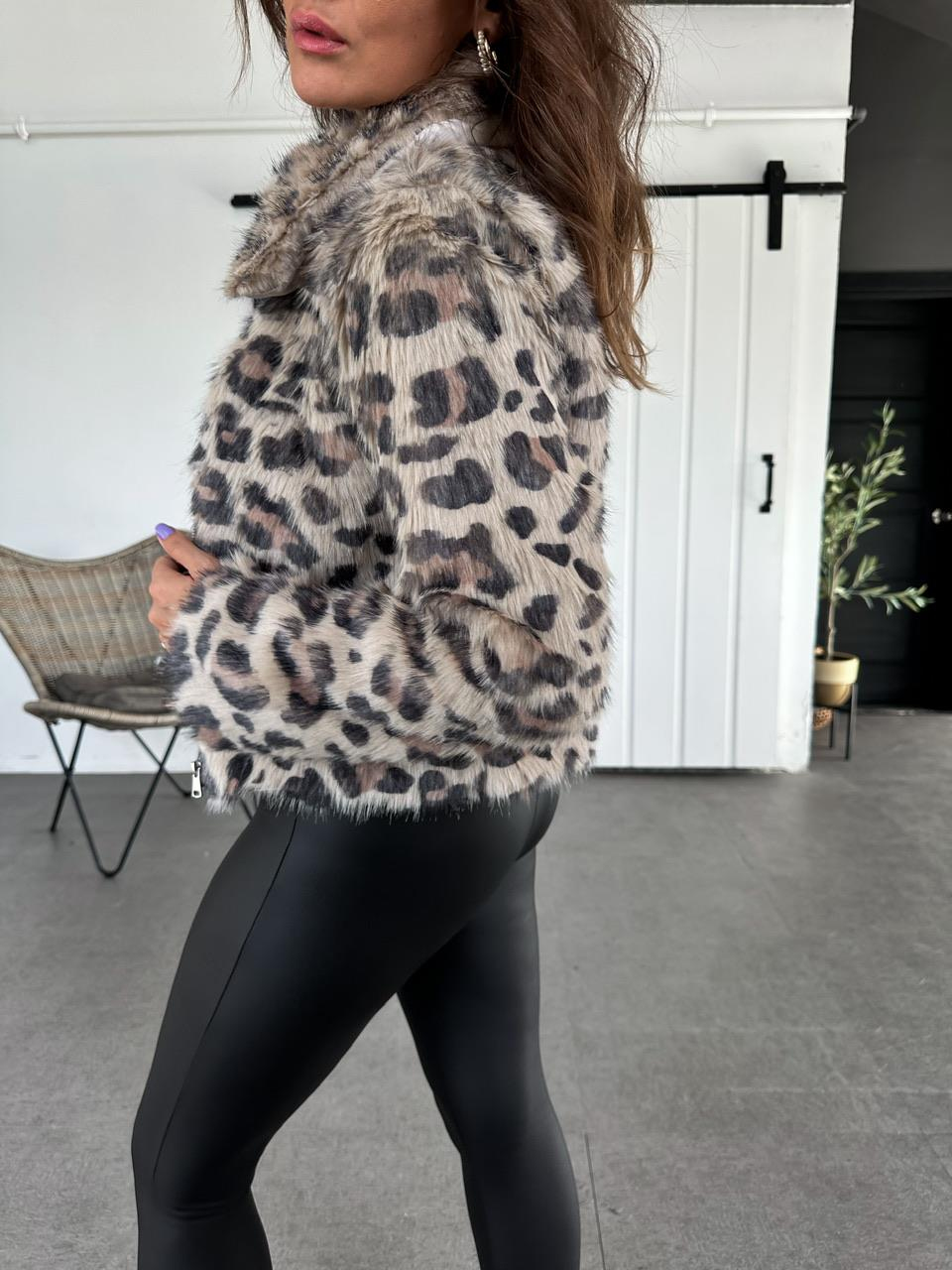 Leopar Deve Tüyü Premium Kürk
