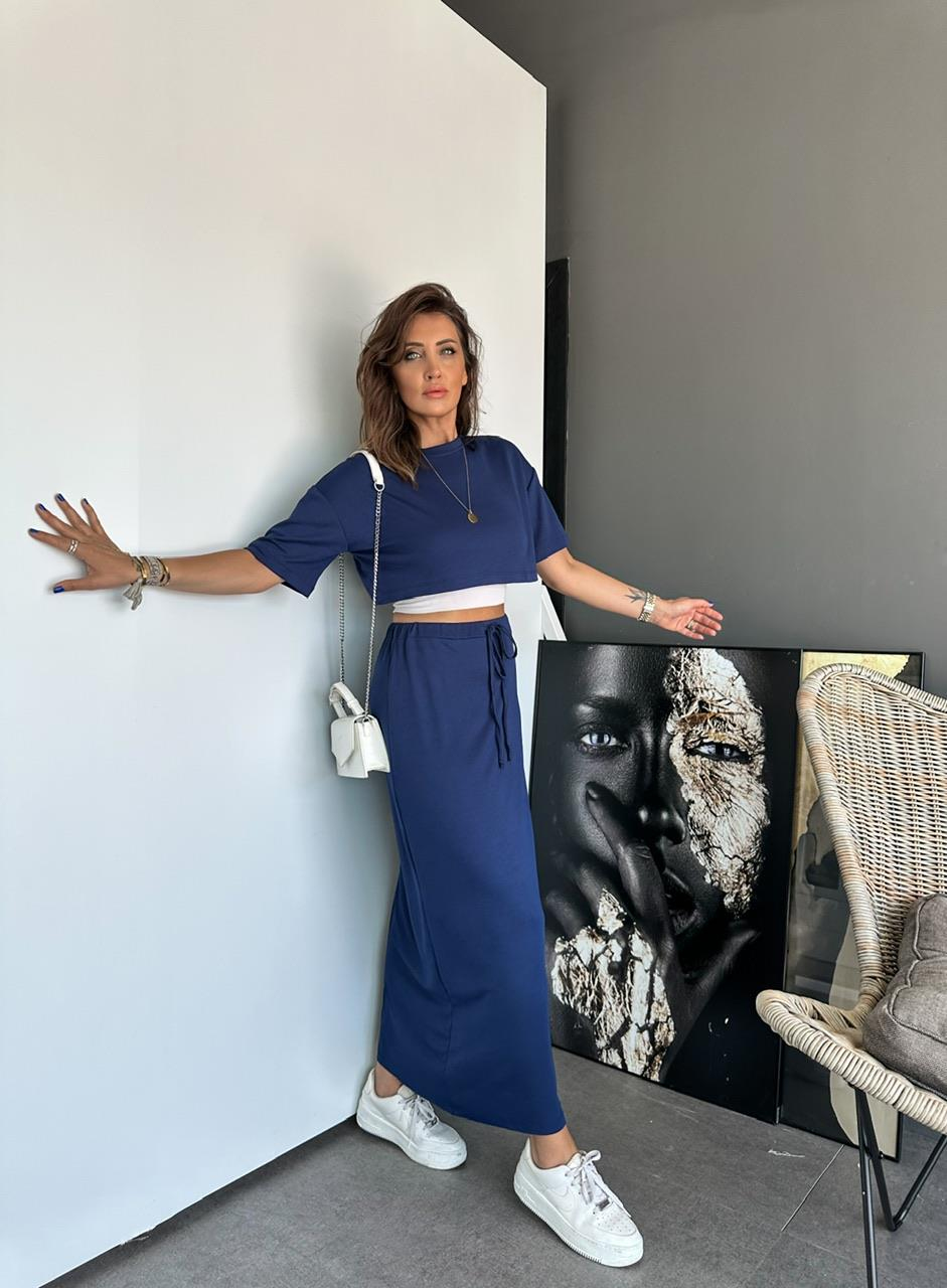 Mavi Etekli Basic Takım