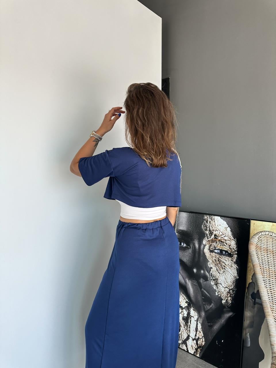 Mavi Etekli Basic Takım