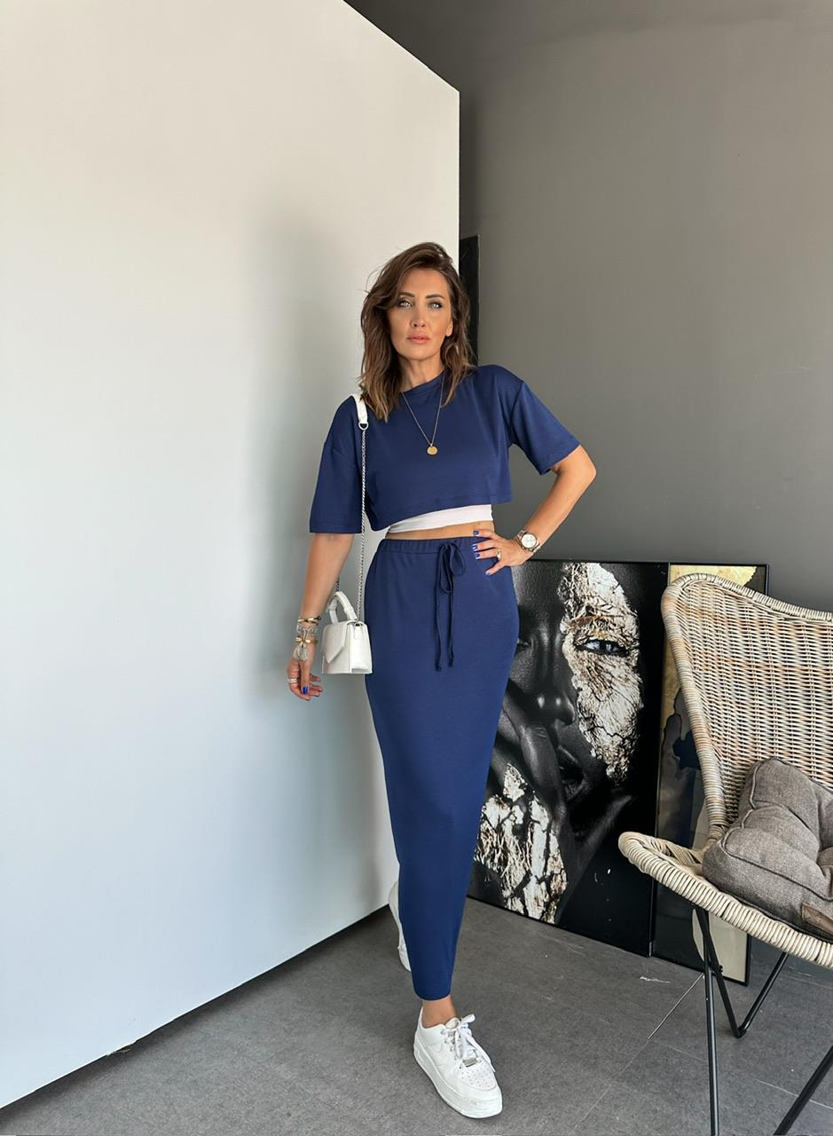 Mavi Etekli Basic Takım
