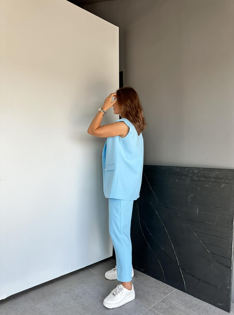 Mavi Yelek Pantolon Basic Marka Model Takım