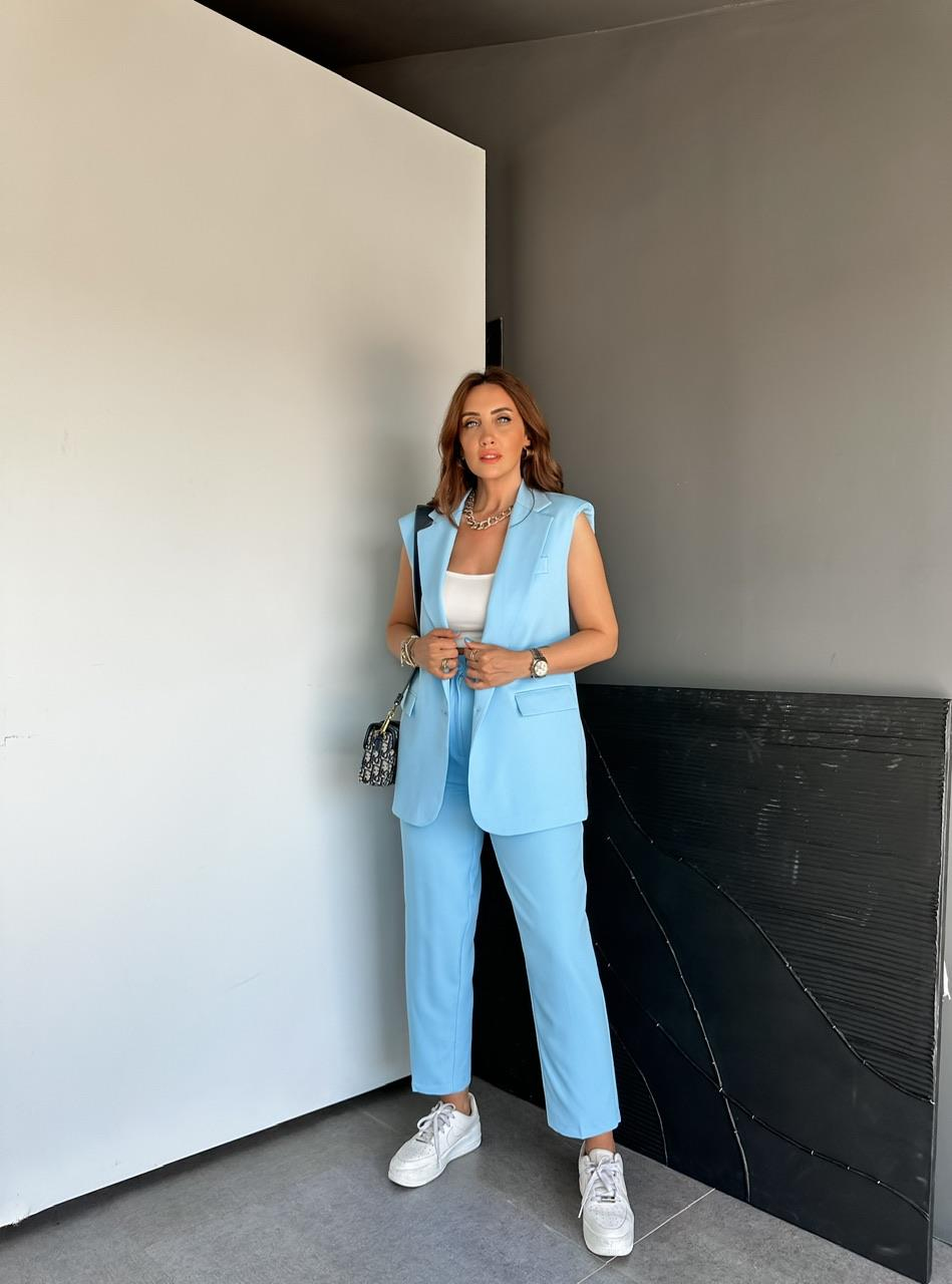 Mavi Yelek Pantolon Basic Marka Model Takım