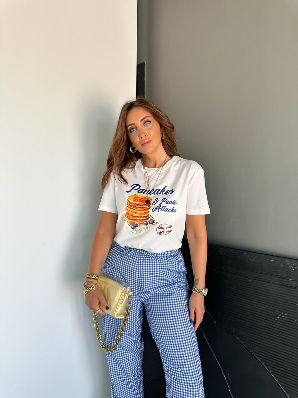 Pancake Baskılı Tshirt