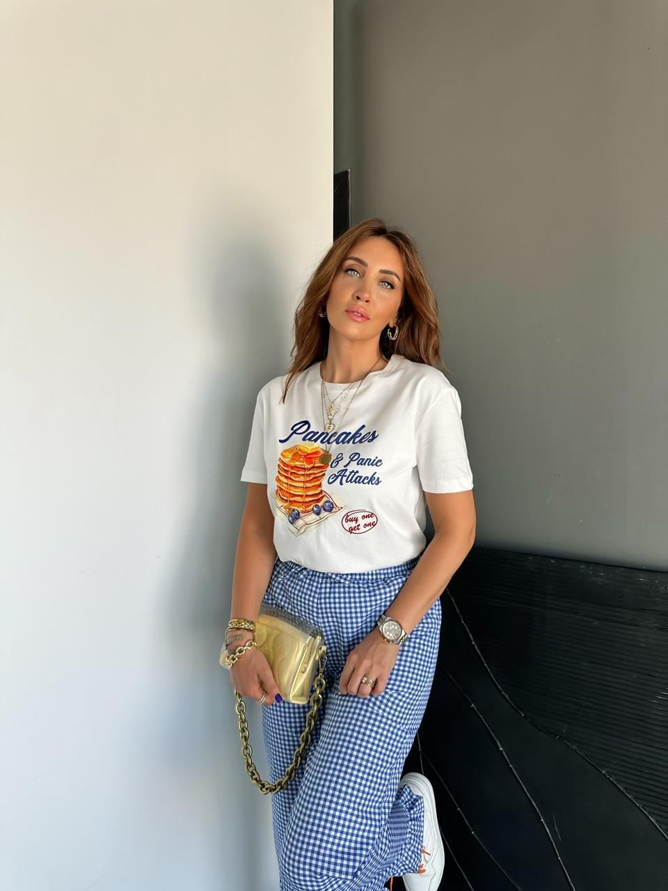 Pancake Baskılı Tshirt