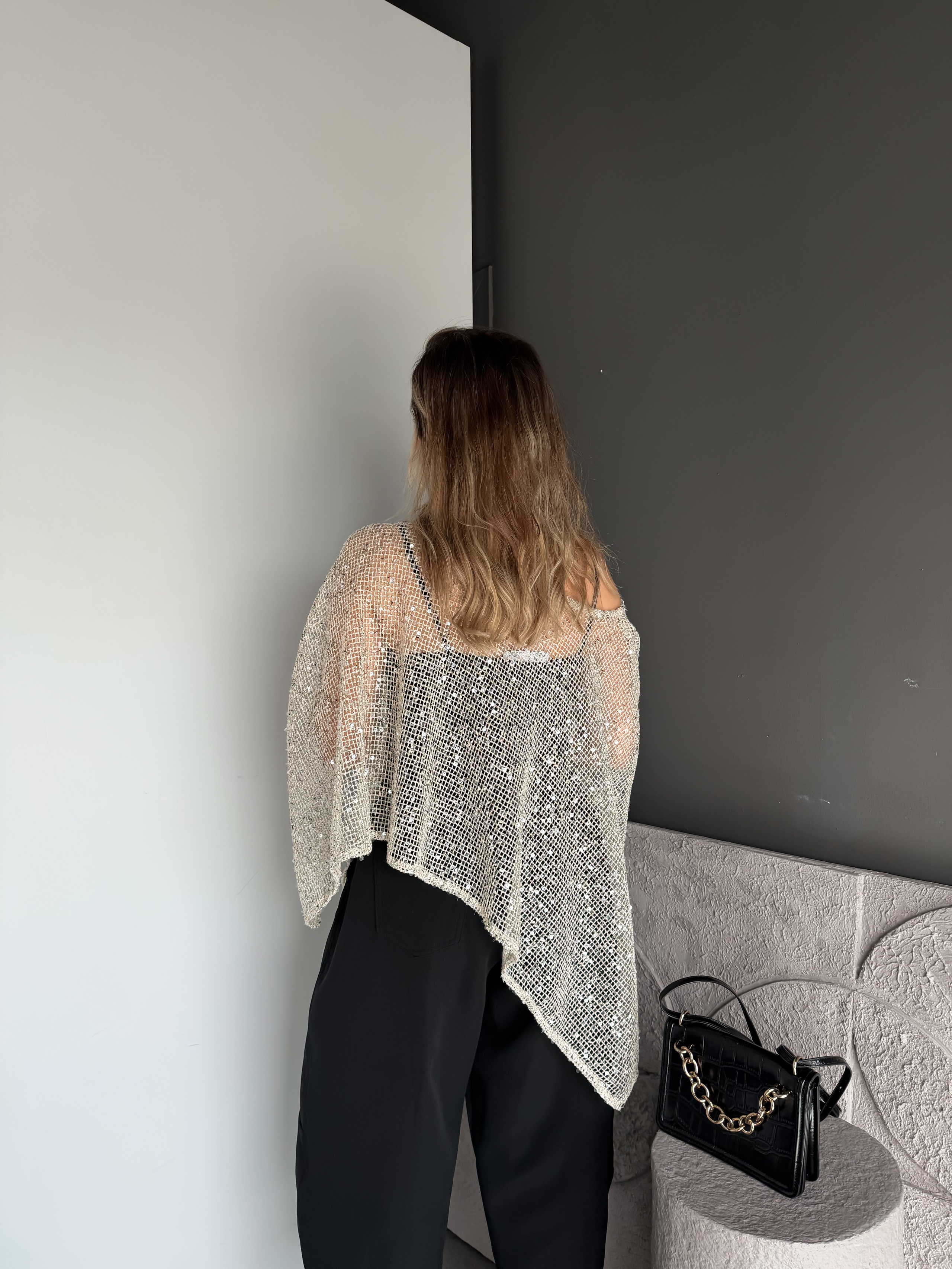 Pullu Atletli Pelerin Bluz