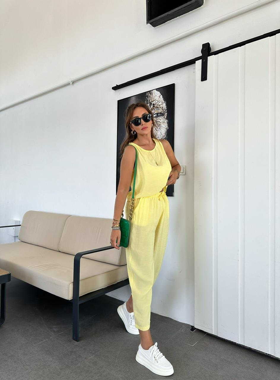 Sarı Sıfır Kol Soft Takım