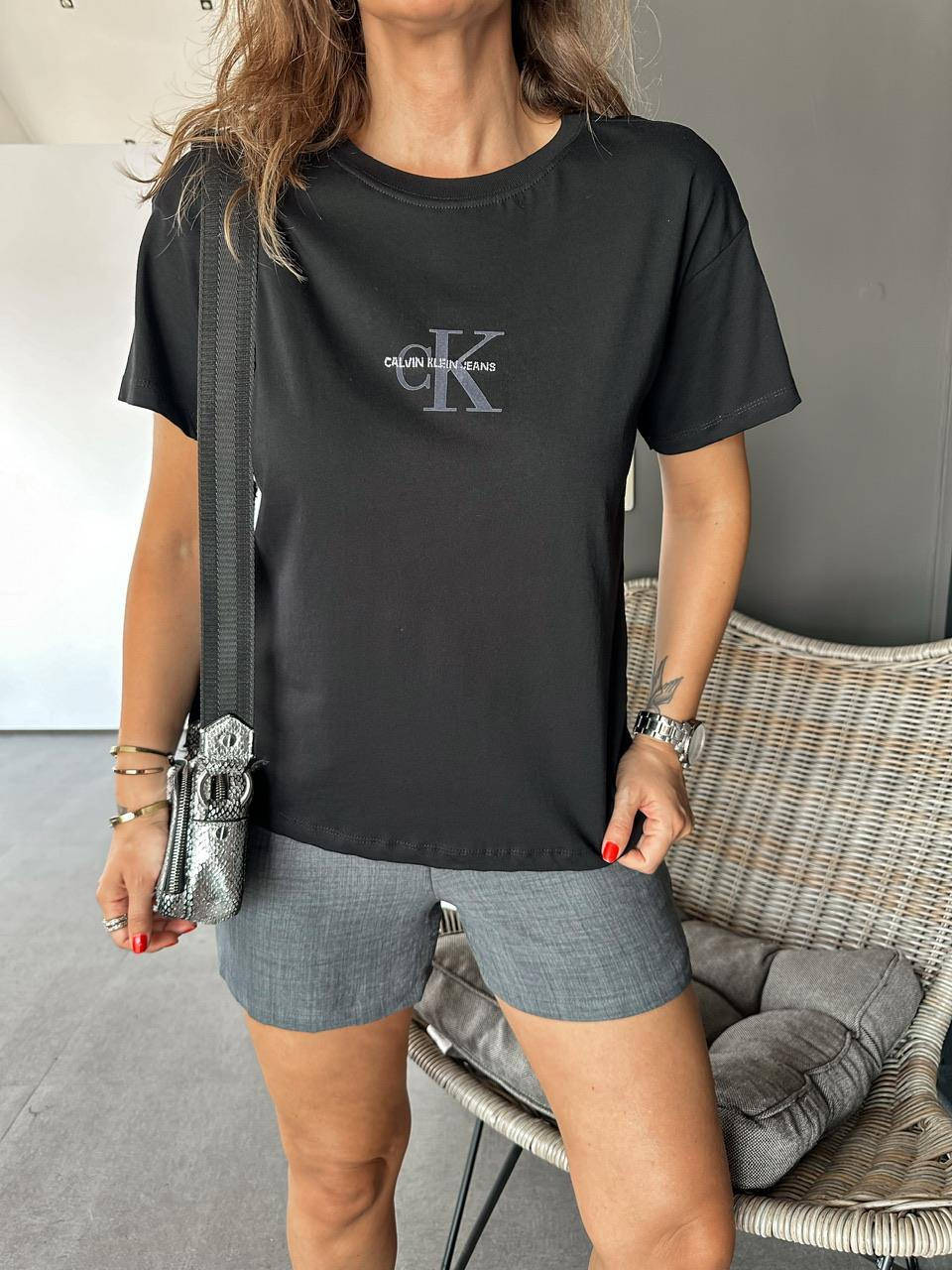 Siyah Calvin Cotton Tshirt