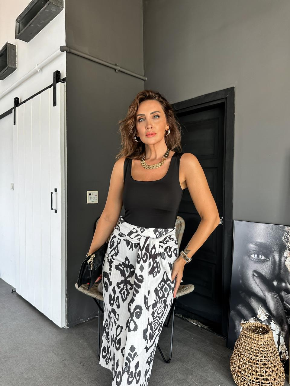 Siyah Kalın Askılı Atlet