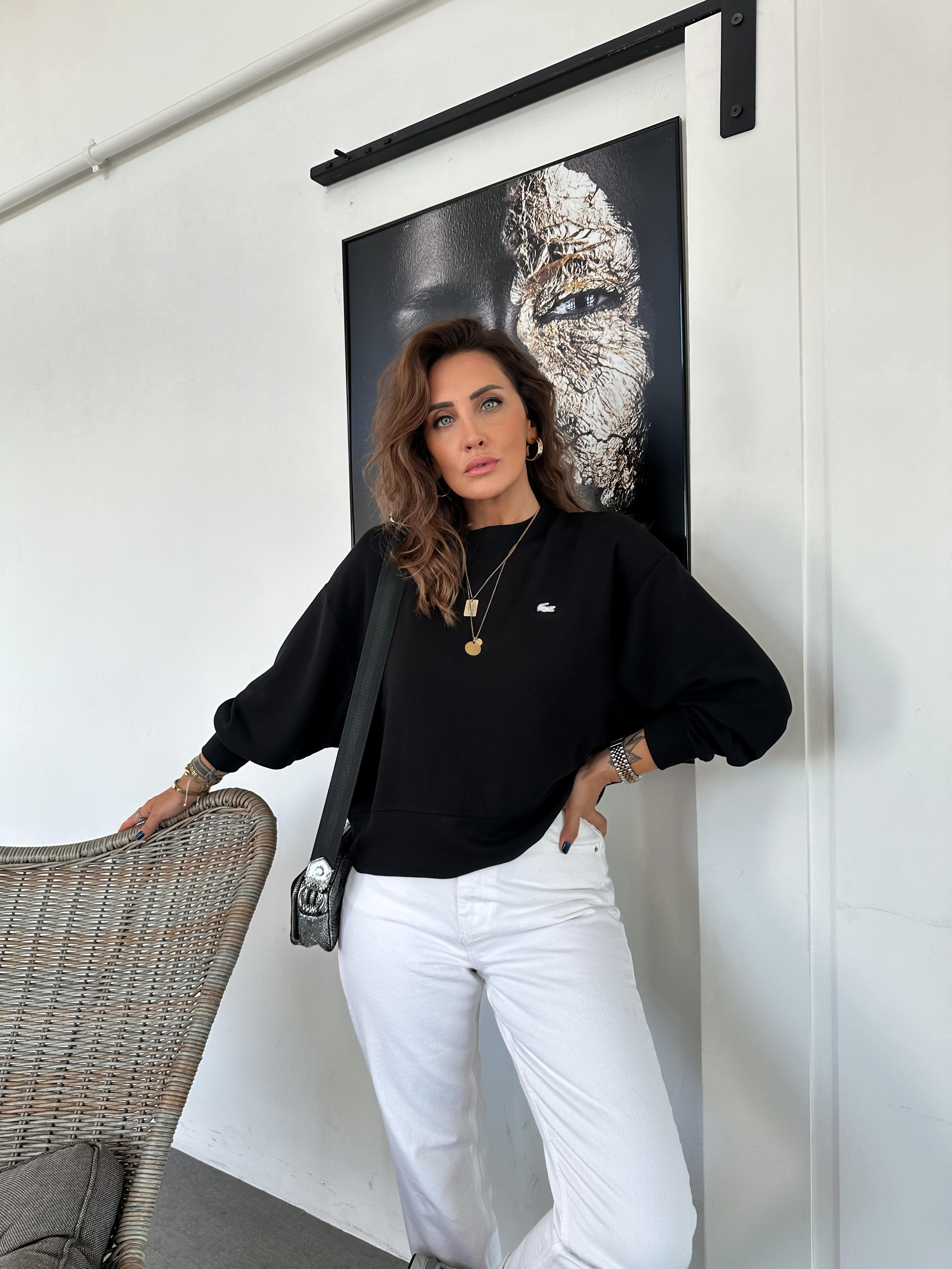 Siyah Modal Premium Sweatshirt