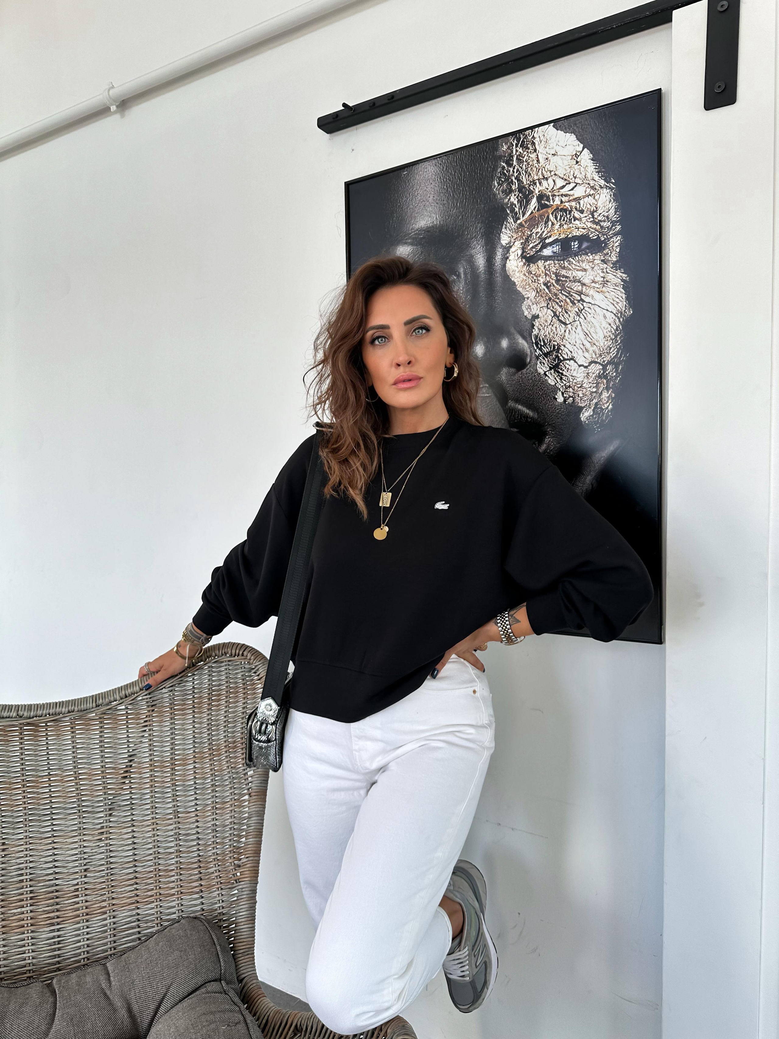 Siyah Modal Premium Sweatshirt