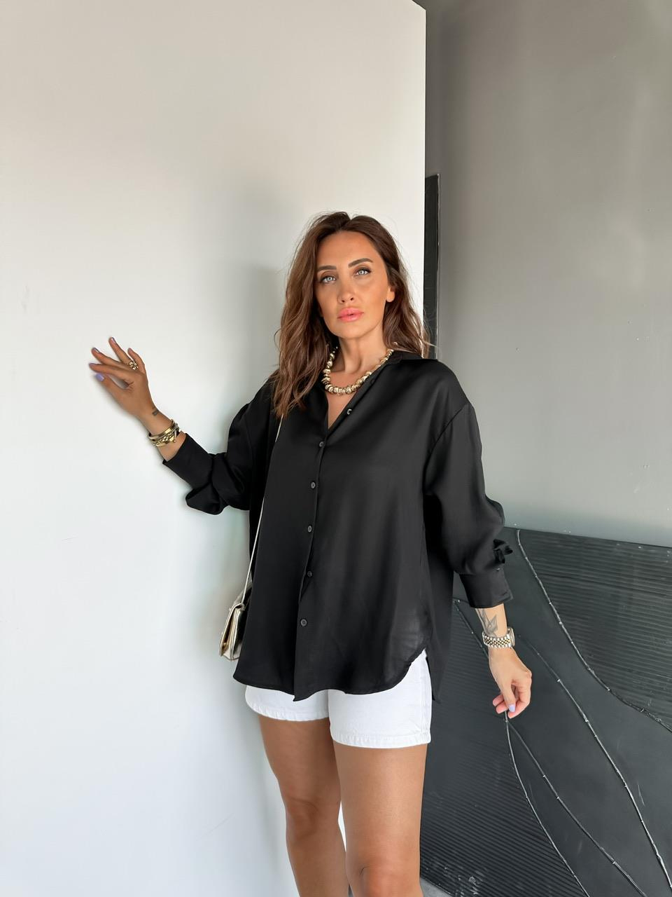 Siyah Modal Salaş Gömlek