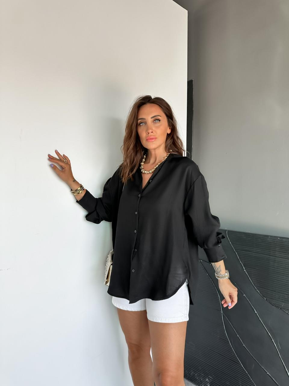 Siyah Modal Salaş Gömlek