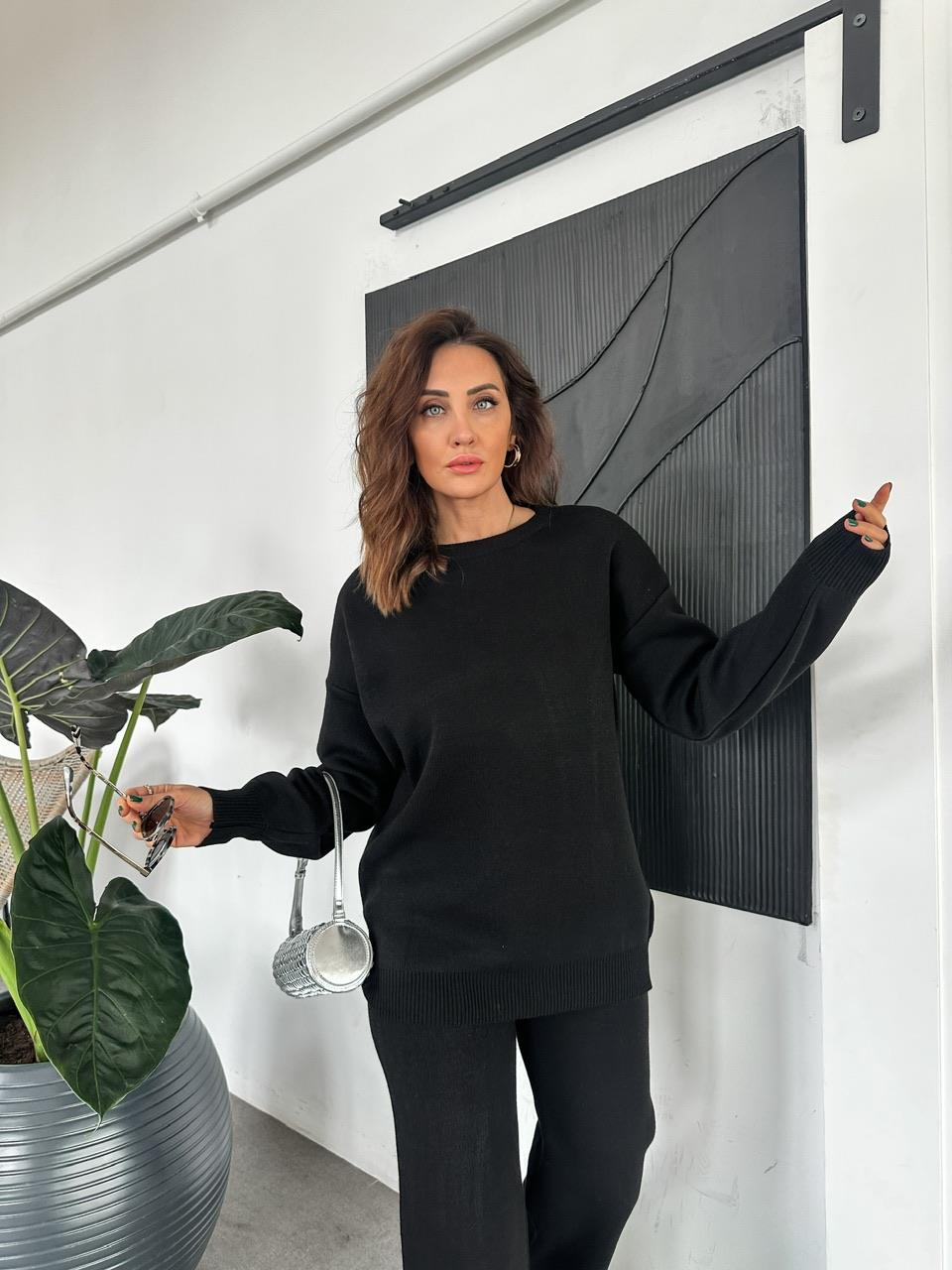 Siyah Triko Basic Takım