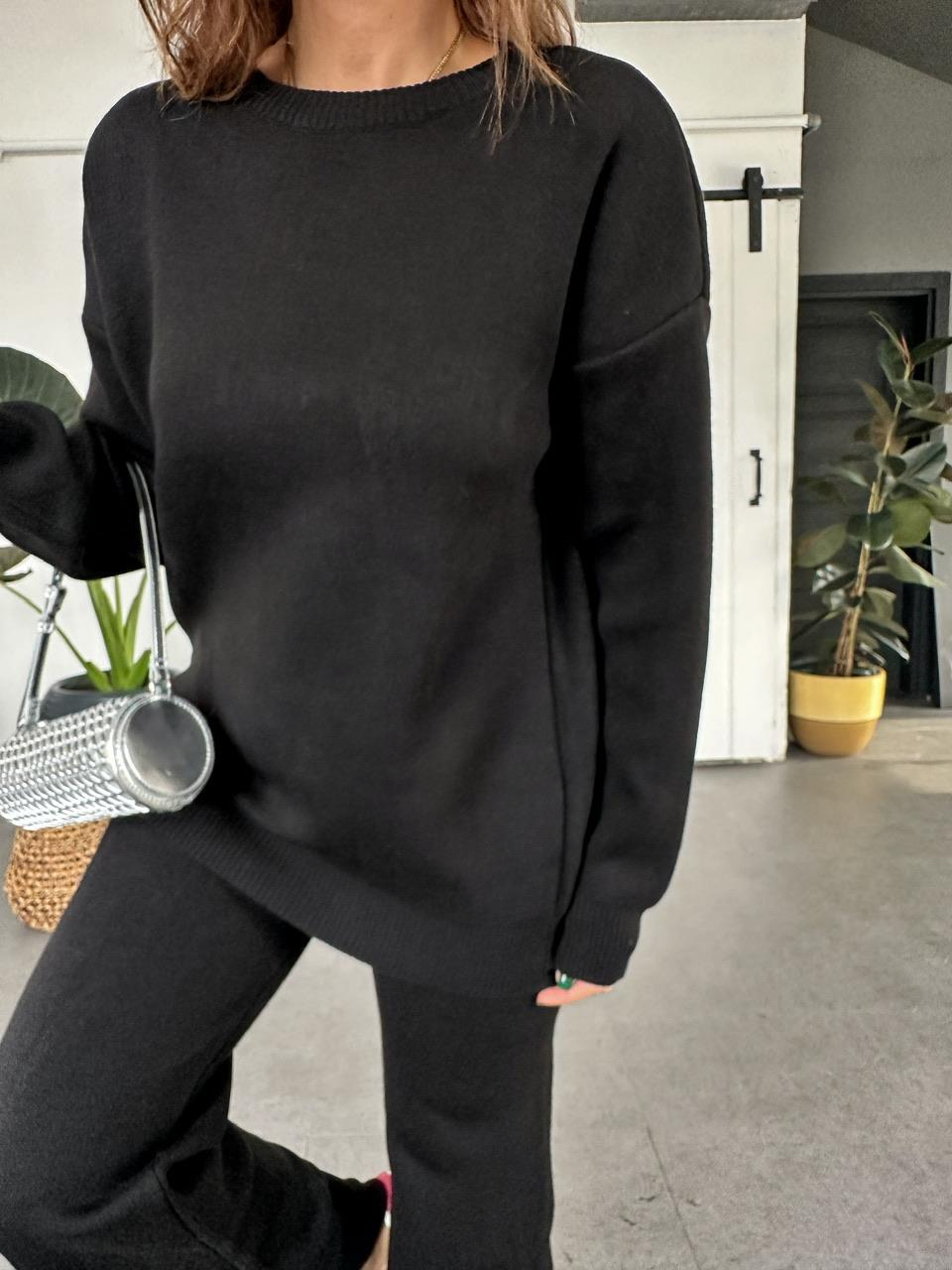 Siyah Triko Basic Takım