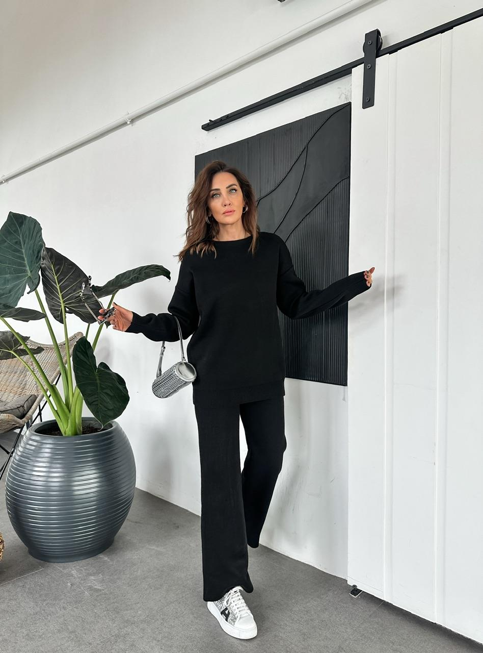 Siyah Triko Basic Takım