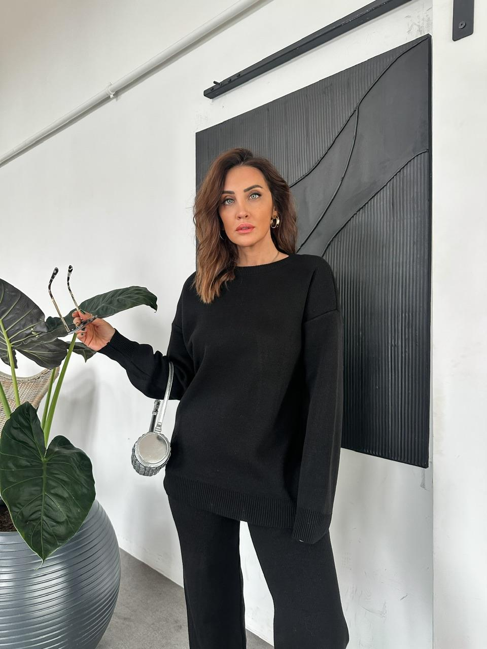 Siyah Triko Basic Takım