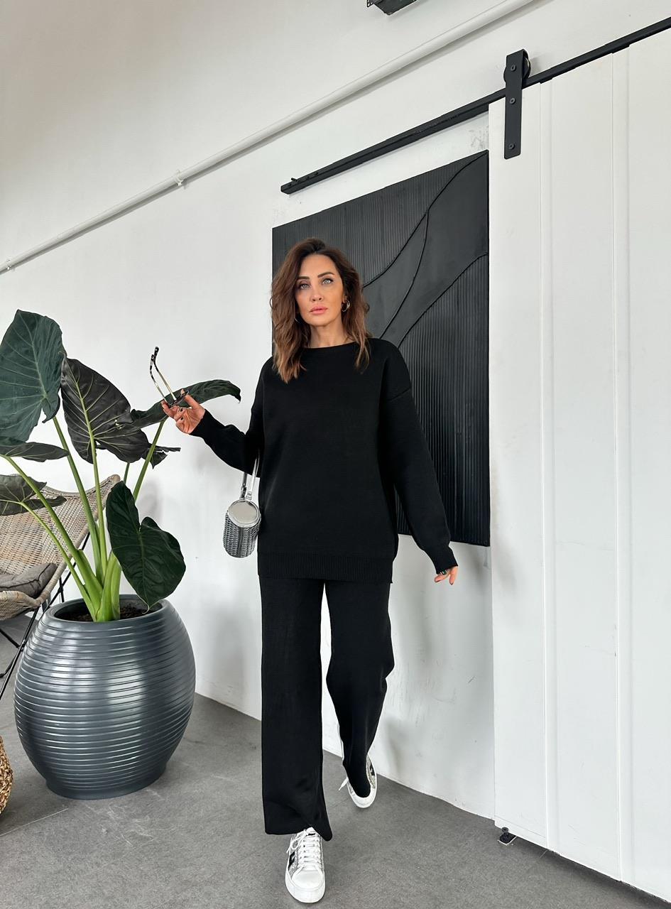 Siyah Triko Basic Takım