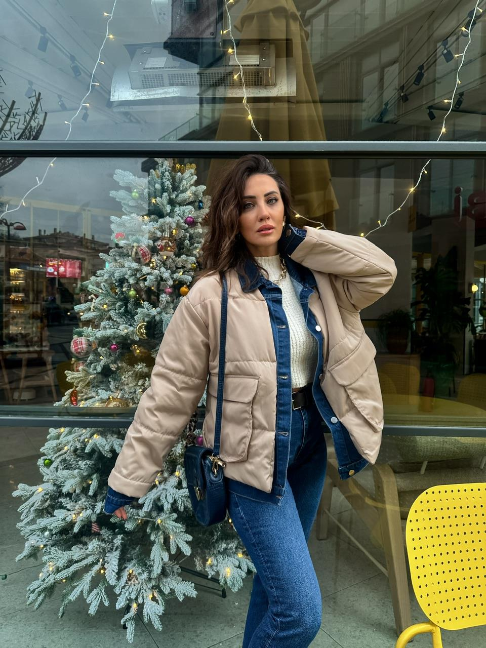 Taş Cepli Buklet Mont