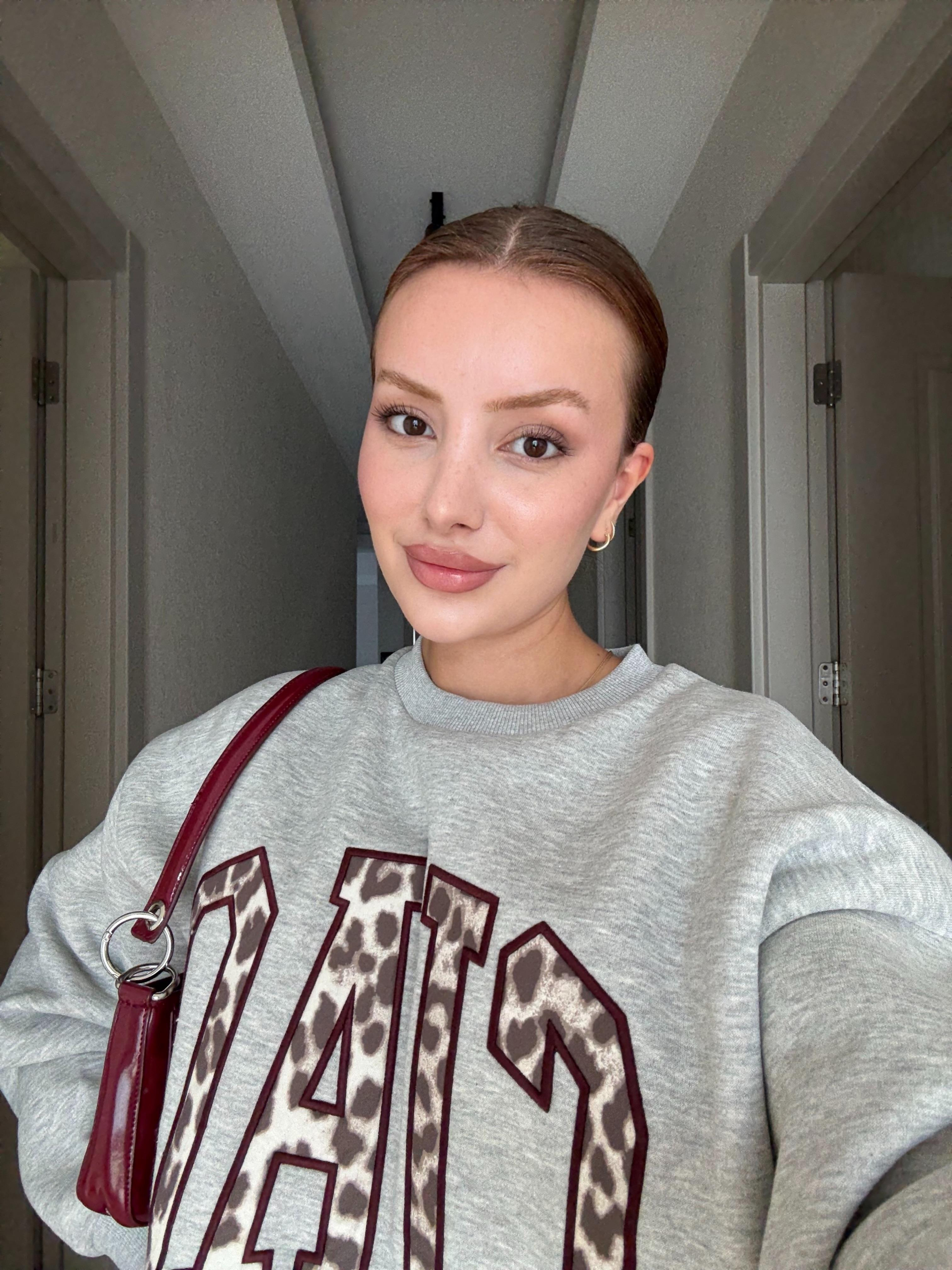SWEATSHIRTECMEL BAŞARANBASKILI GRİ SWEATSHIRT