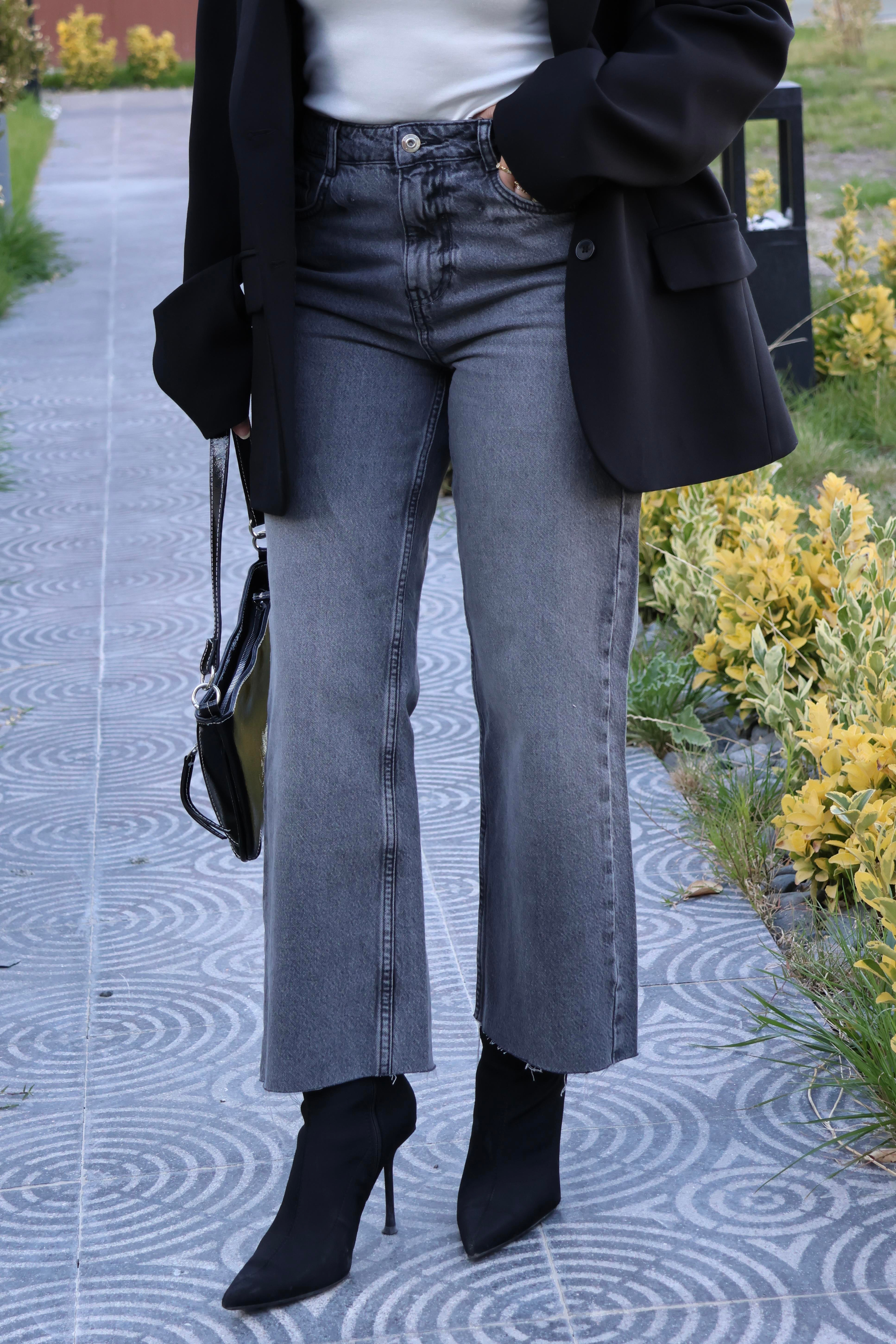 PANTALONECMEL BAŞARANDÜZ PAÇA GRİ JEAN