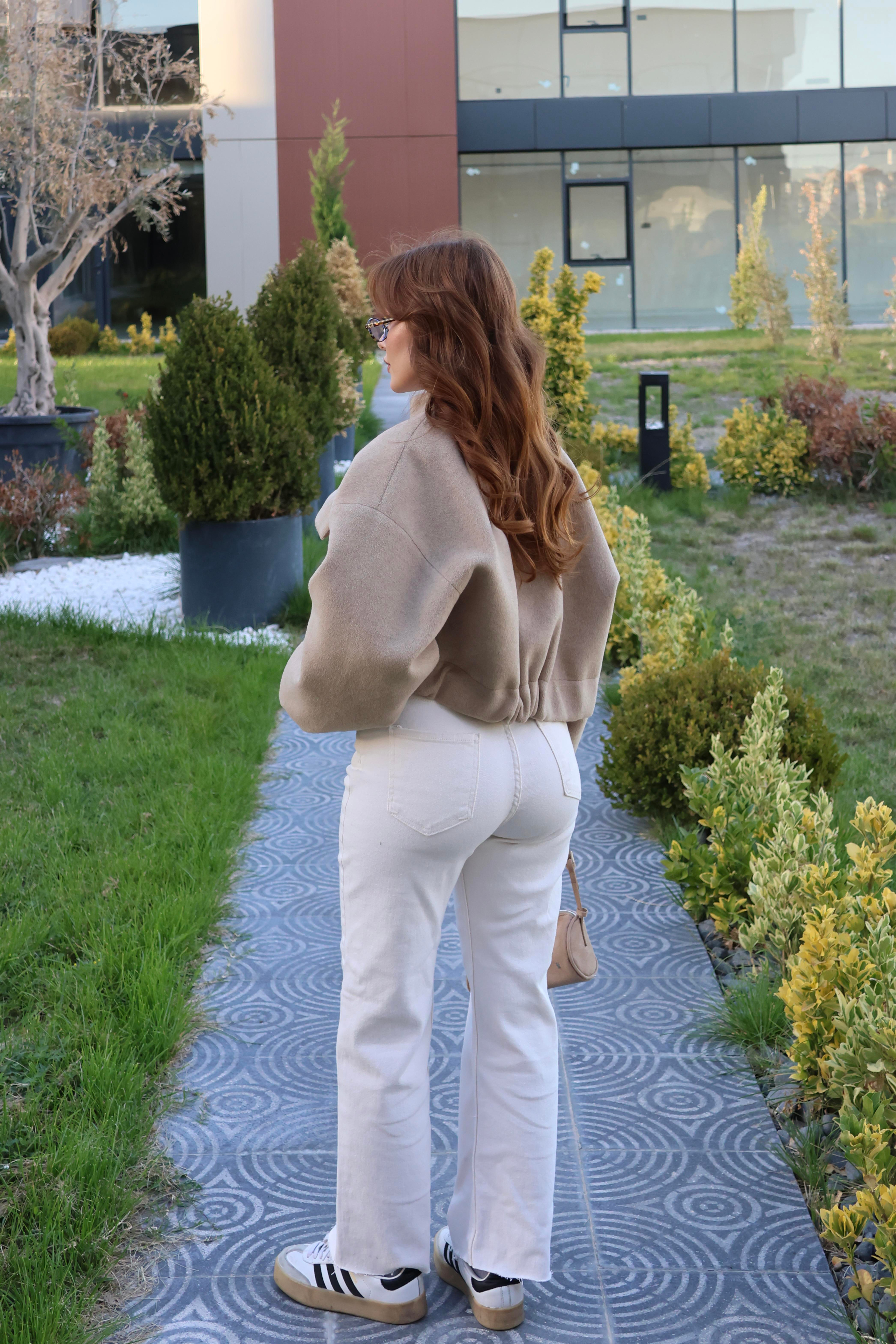 PANTALONECMEL BAŞARANDÜZ PAÇA KREM JEAN