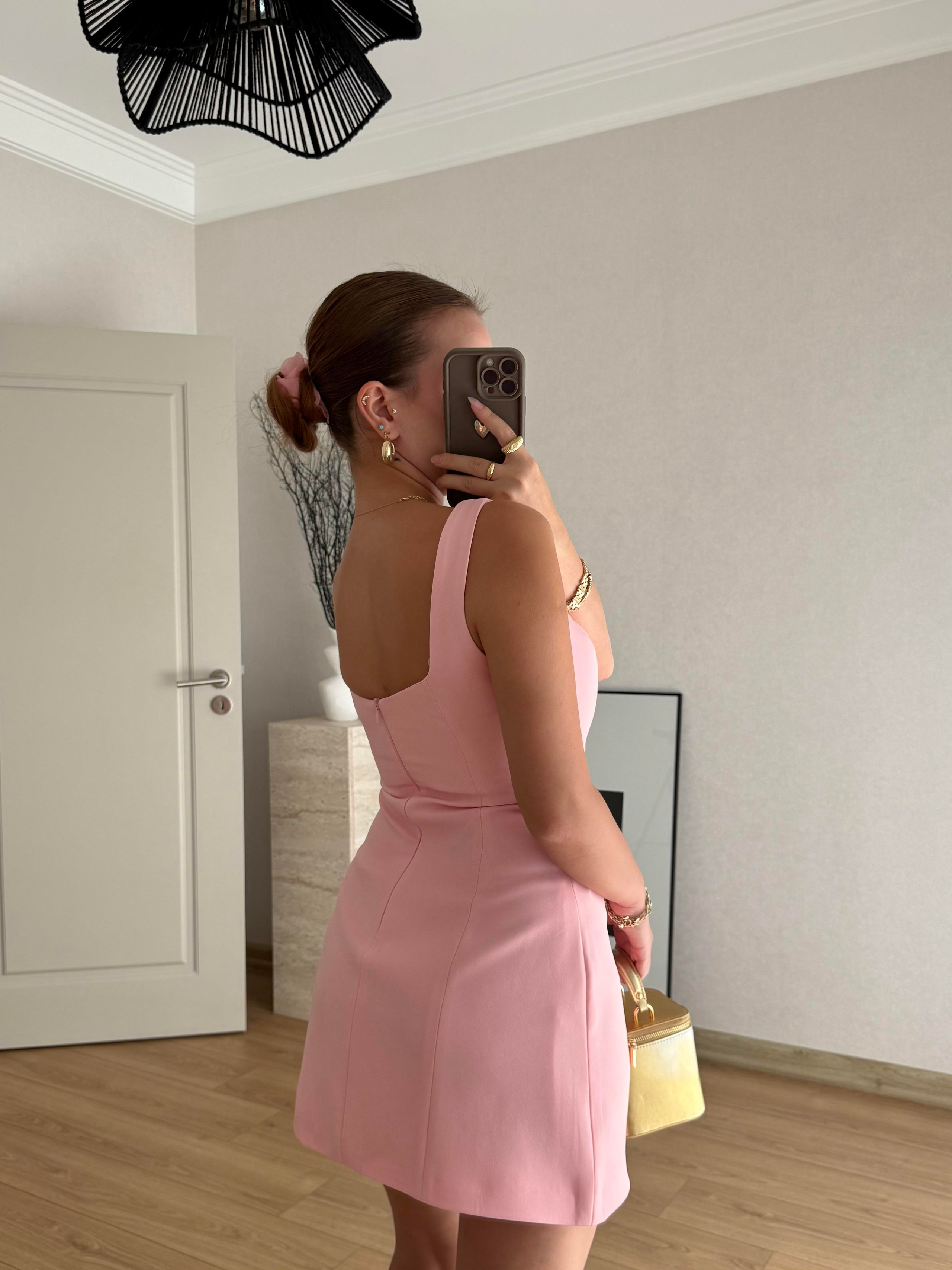 ELBİSEECMEL BAŞARANPembe Mini Elbise