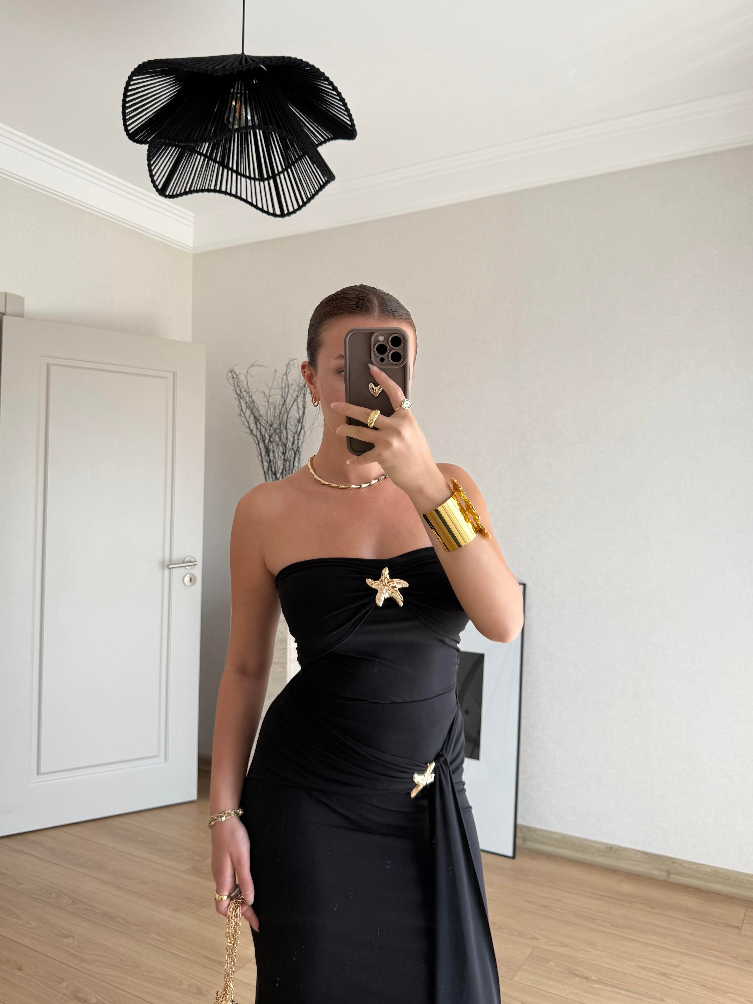 ELBİSEECMEL BAŞARANStella Elegance Siyah Elbise