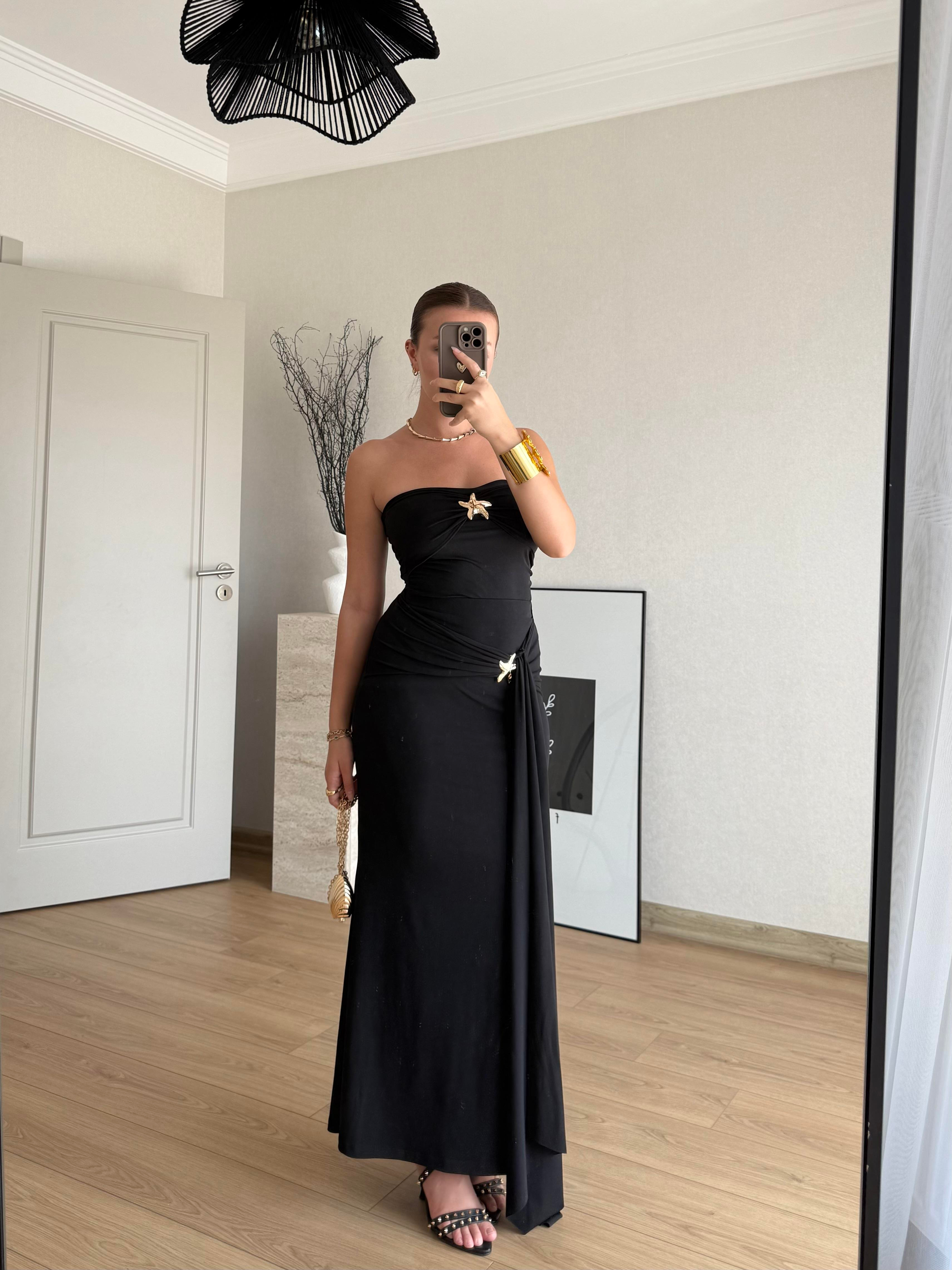 ELBİSEECMEL BAŞARANStella Elegance Siyah Elbise