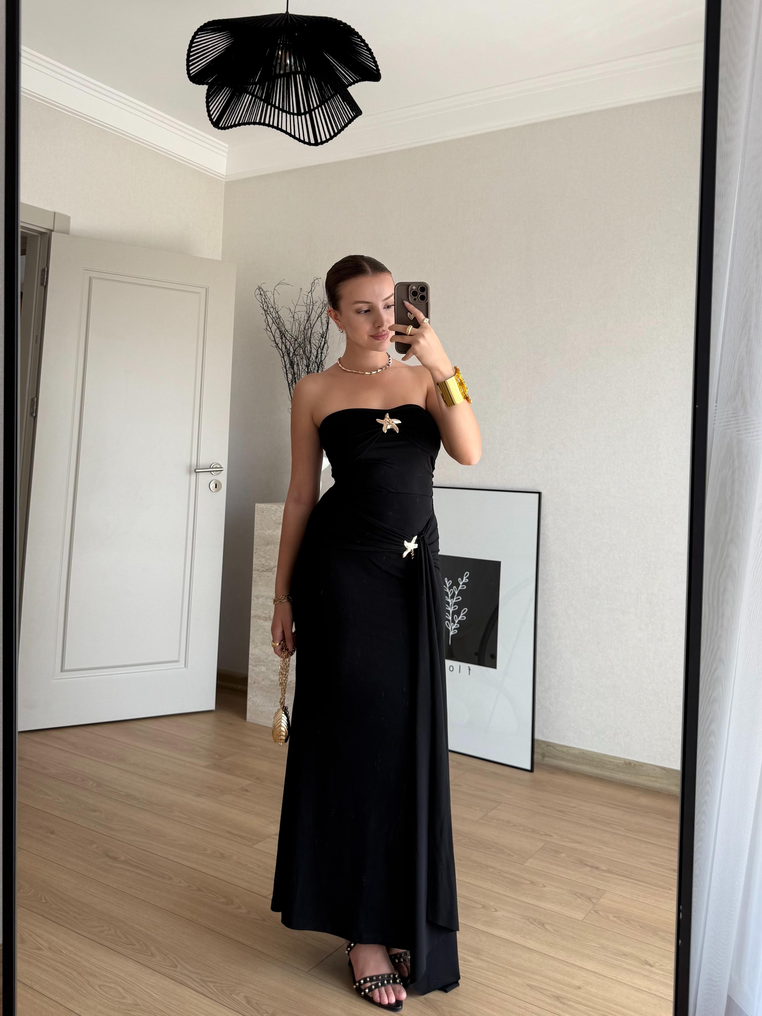 ELBİSEECMEL BAŞARANStella Elegance Siyah Elbise