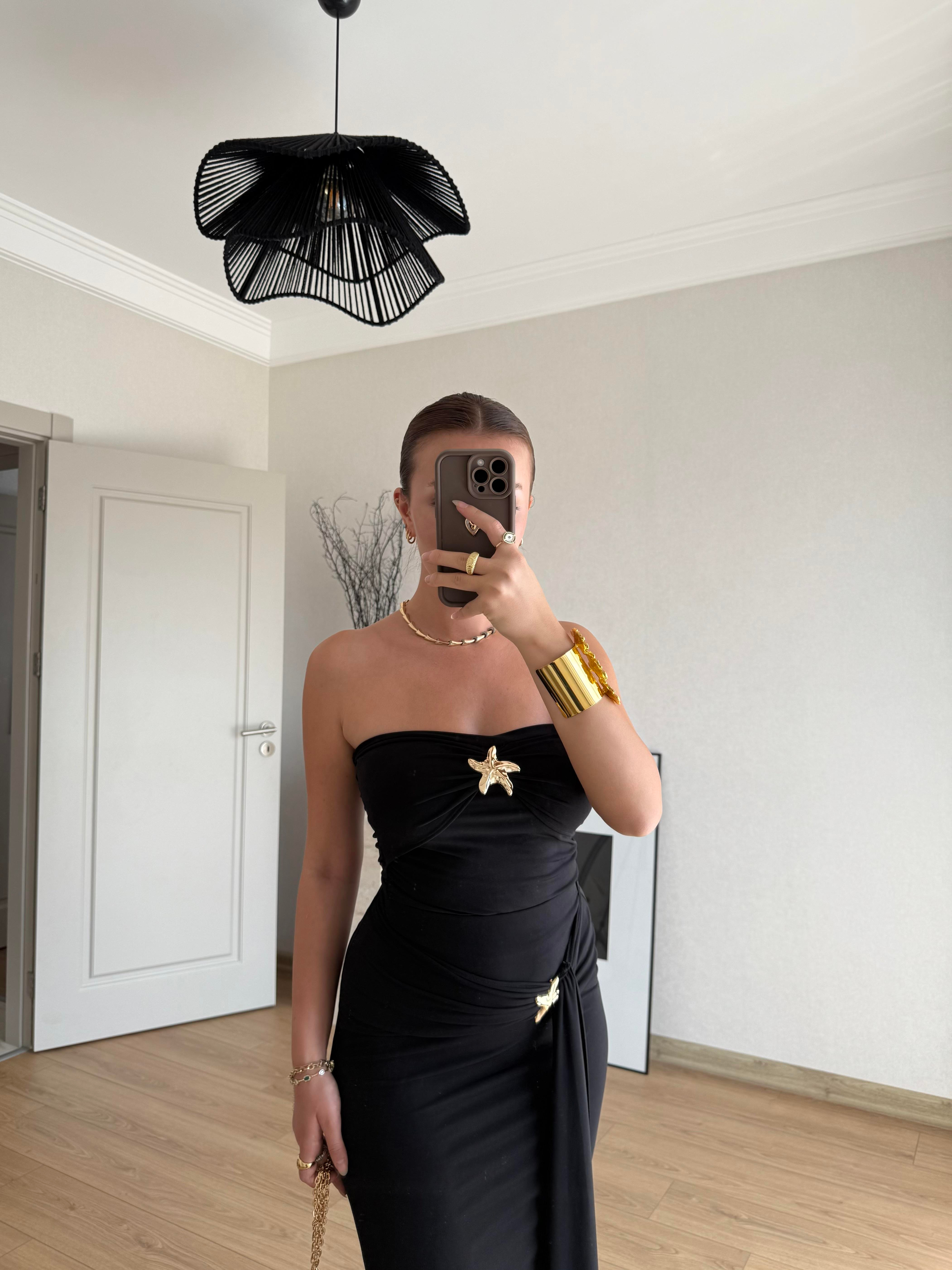 ELBİSEECMEL BAŞARANStella Elegance Siyah Elbise