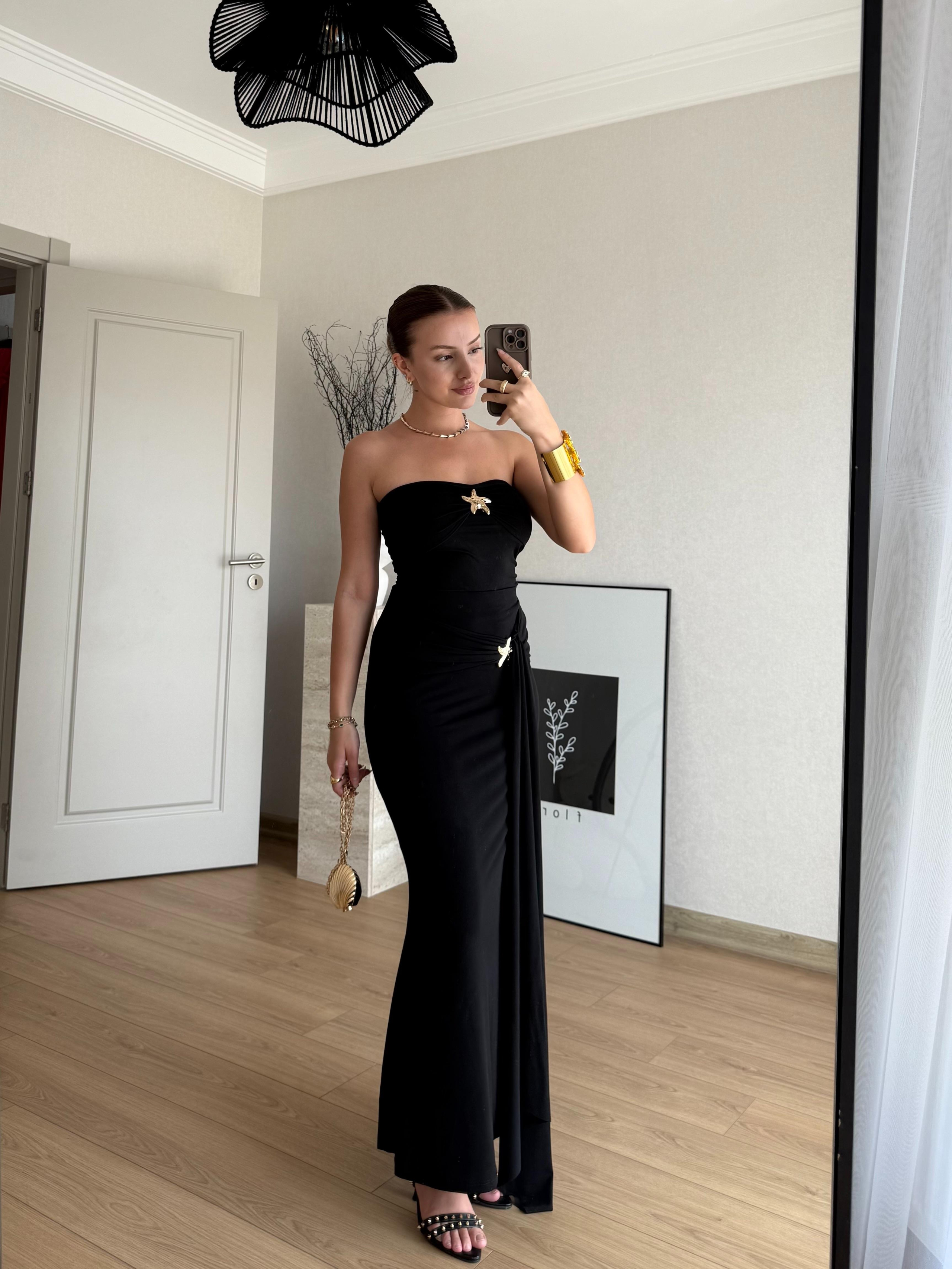 ELBİSEECMEL BAŞARANStella Elegance Siyah Elbise