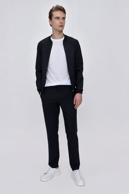  Morven Erkek Lacivert Alanca Çizgili Jogger Slim Fit Spor Pantolon