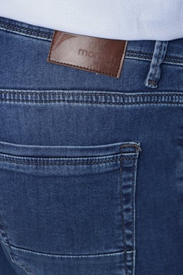  Morven Erkek Mavi Denim Slim Fit Dar Kesim Jean Kot Pantolon