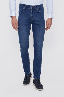 Morven Erkek Mavi Denim Slim Fit Dar Kesim Jean Kot Pantolon