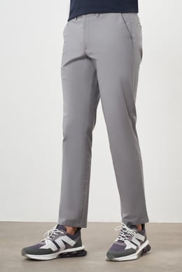 Morven Erkek Gri Yazlık Pamuk Yan Cep Dynamic Fit Chino Pantolon