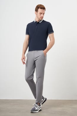 Morven Erkek Gri Yazlık Pamuk Yan Cep Dynamic Fit Chino Pantolon