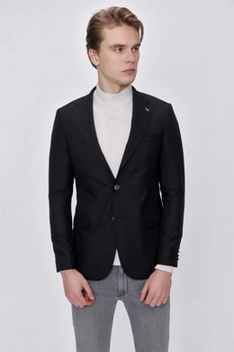 Morven Erkek Siyah Slim Fit Blazer Ceket