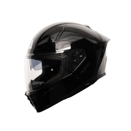 Nukro YM-853 Solid Gloss Black Kapalı Kask