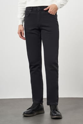 Morven Erkek Siyah Denim 5 Cep Dynamic Fit Jean Kot Pantolon